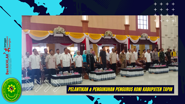 Pelantikan Pengukuhan Pengurus Koni Kabupaten Tapin