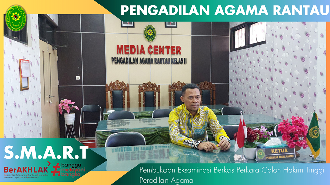 Pembukaan Eksaminasi Berkas Perkara Calon Hakim Tinggi Peradilan Agama