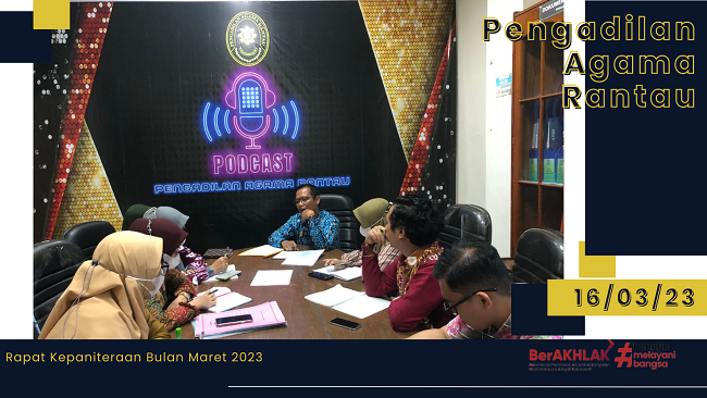 Rapat Kepaniteraan Maret 2023