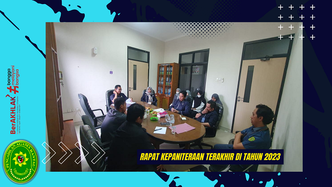 Rapat Kepaniteraan terakhir di Tahun 2023