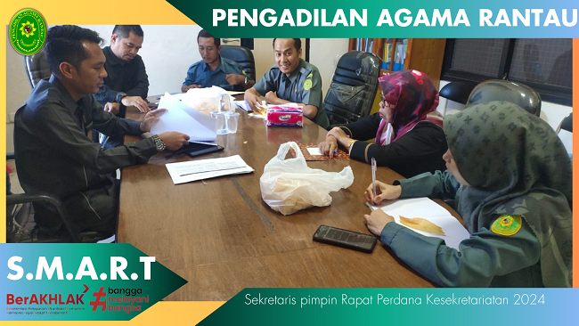 Sekretaris pimpin Rapat Perdana Kesekretariatan 2024