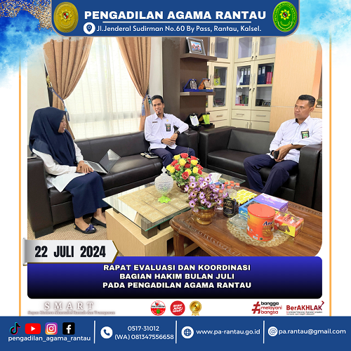 Rapat Evaluasi dan Koordinasi bagian Hakim 22 07 2024 3