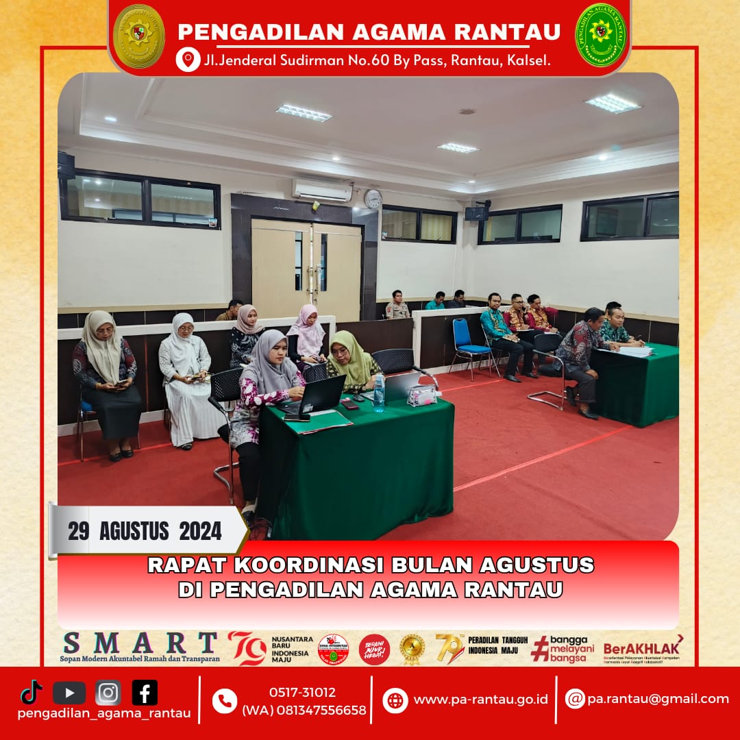 Rapat Koordinasi PA Rantau 1