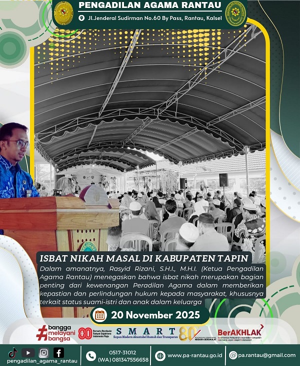 Isbat Nikah Masal di Kabupaten Tapin